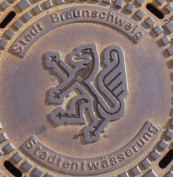 Kanaldeckel in Braunschweig